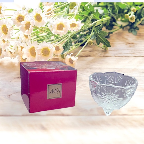 MIKASA Candleholder, 3” Glass Pedestal, In Box - Picture 3 of 12